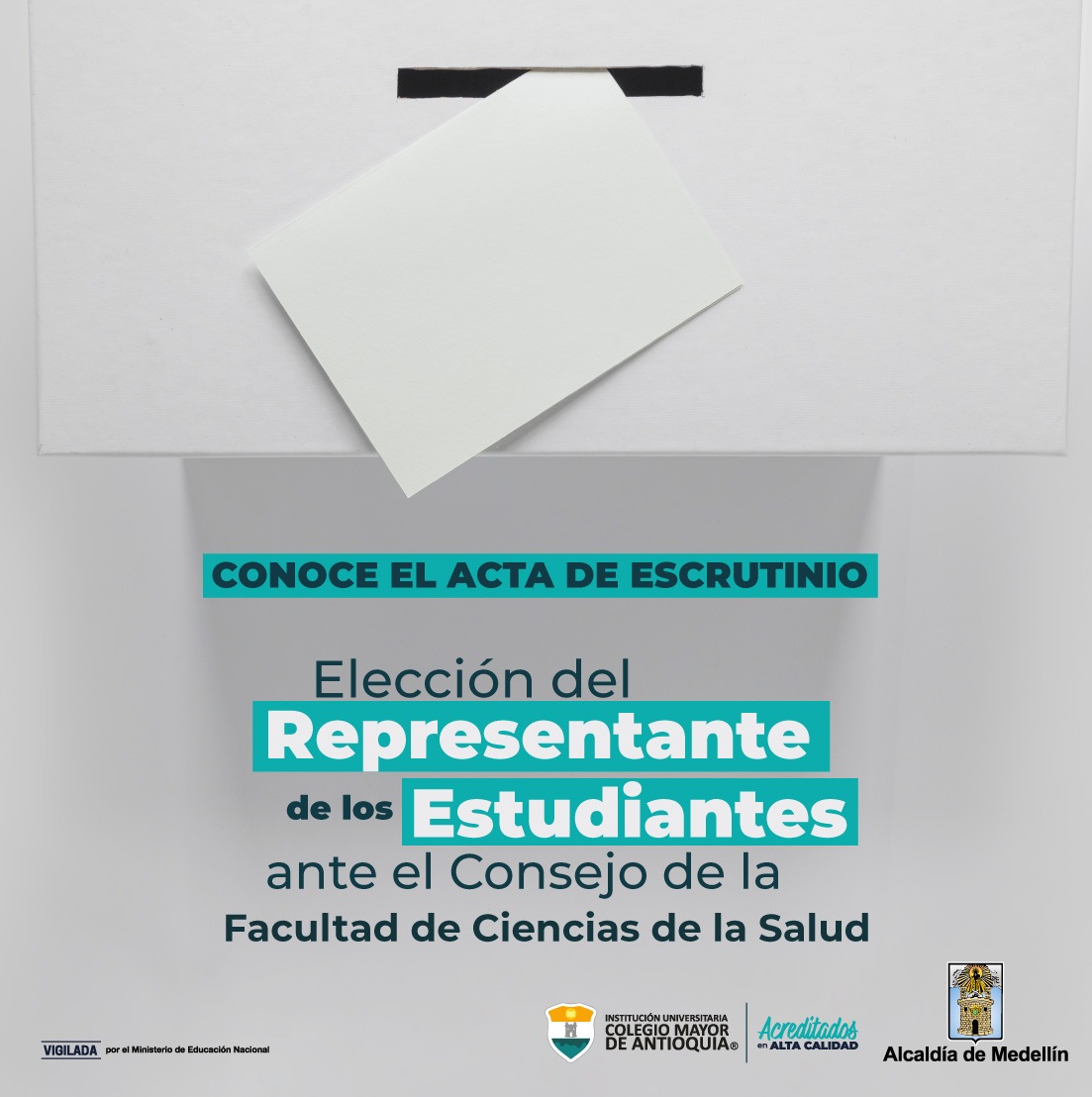 NUEVO REPRESENTANTE DE LOS ESTUDIANTES AL CONSEJO DE FACULTAD DE CIENCIAS DE LASALUD