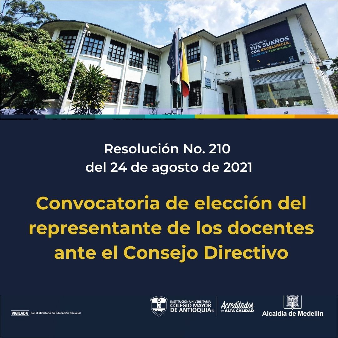 Convocatoria de elección del representante de los docentes ante el ...