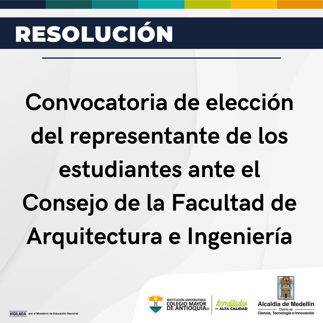 Convocatoria de elección del representante de los estudiantes ante el ...
