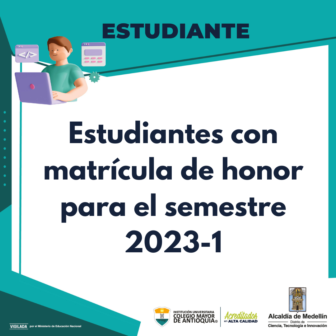 Matrícula de honor, 2023-1