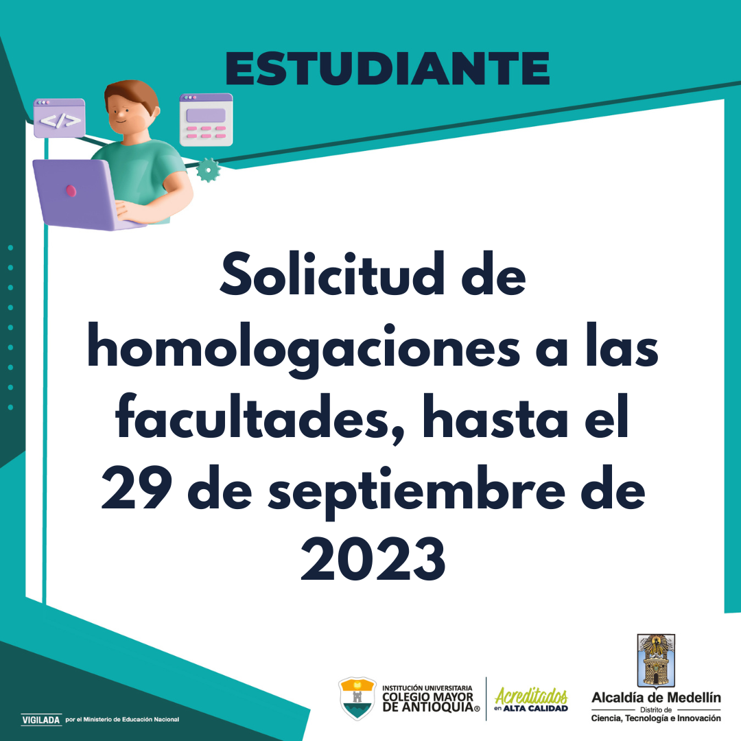 Solicitud de homologaciones a la facultad