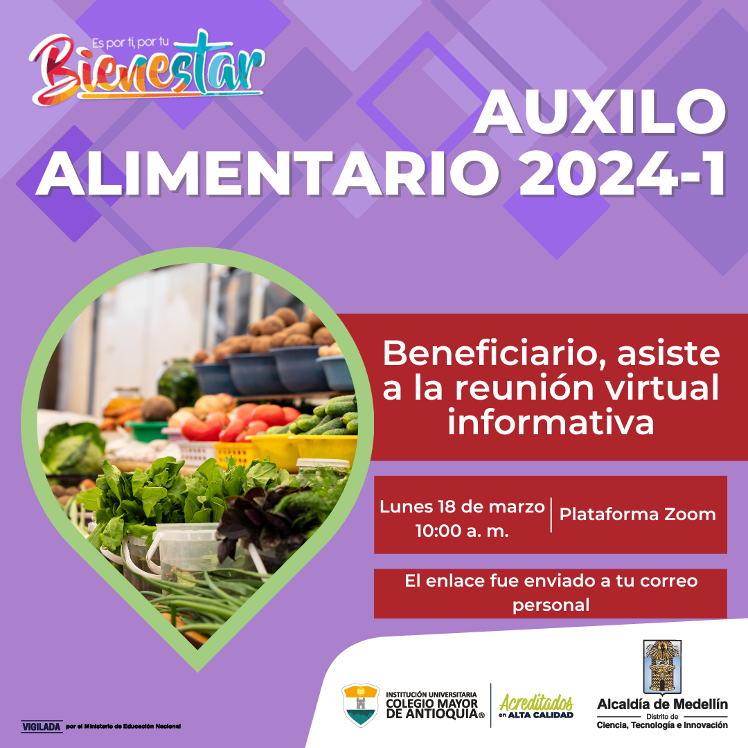 Reunión informativa Bonos de Alimentación 2024-1
