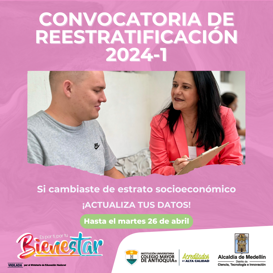 Convocatoria de Reestratificación 2024-1