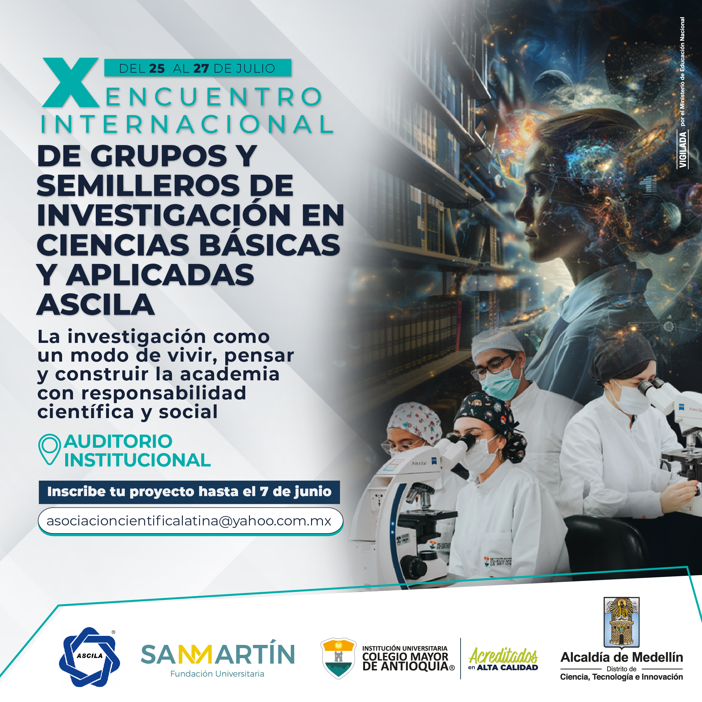 X Encuentro Internacional de Grupos y Semilleros de Investigación en Ciencias Básicas y Aplicadas / ASCILA