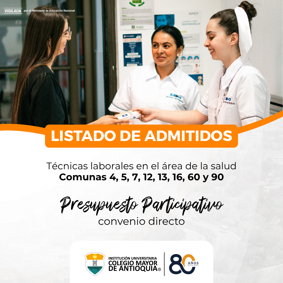 Conoce el listado de admitidos a las técnicas laborales en el área de la salud – Beca de Presupuesto Participativo convenio directo