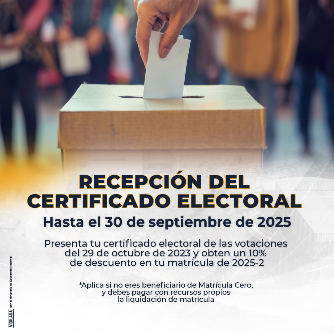 Recepción de certificado electoral 2025-2