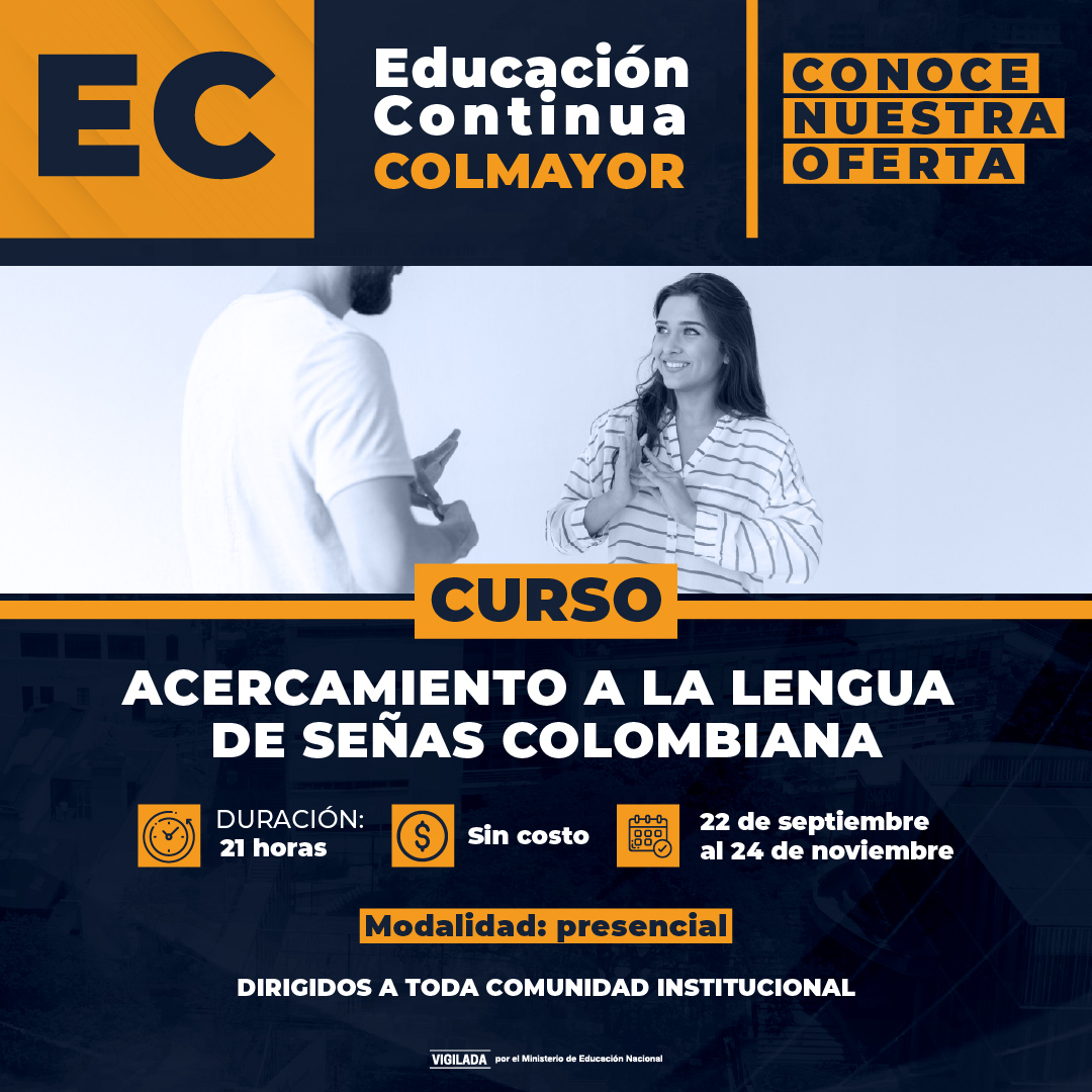 Curso: Acercamiento a la lengua de señas colombiana
