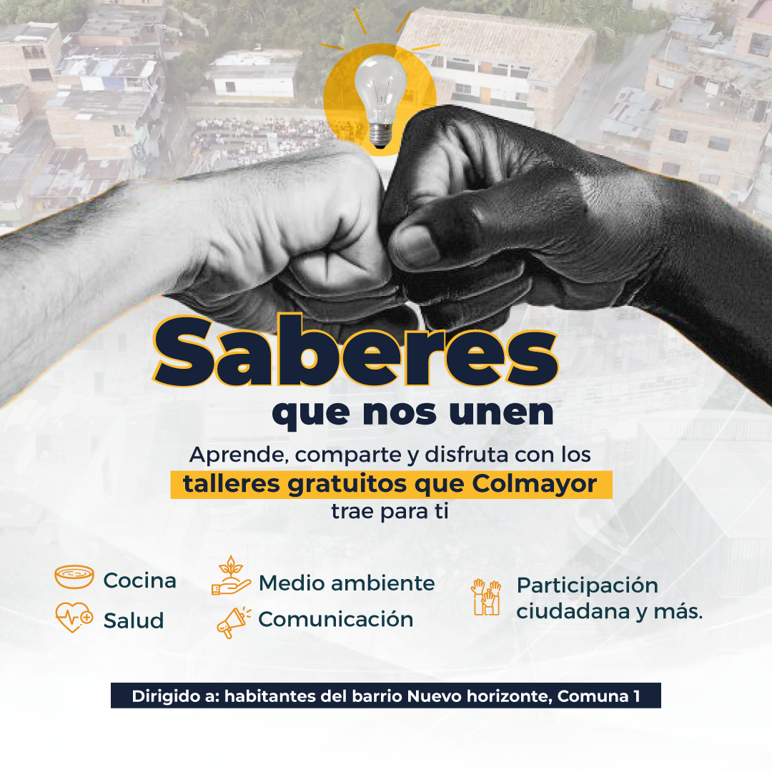 Saberes que nos unen: talleres gratuitos en la sede Nuevo Horizonte para aprender y compartir con la comunidad