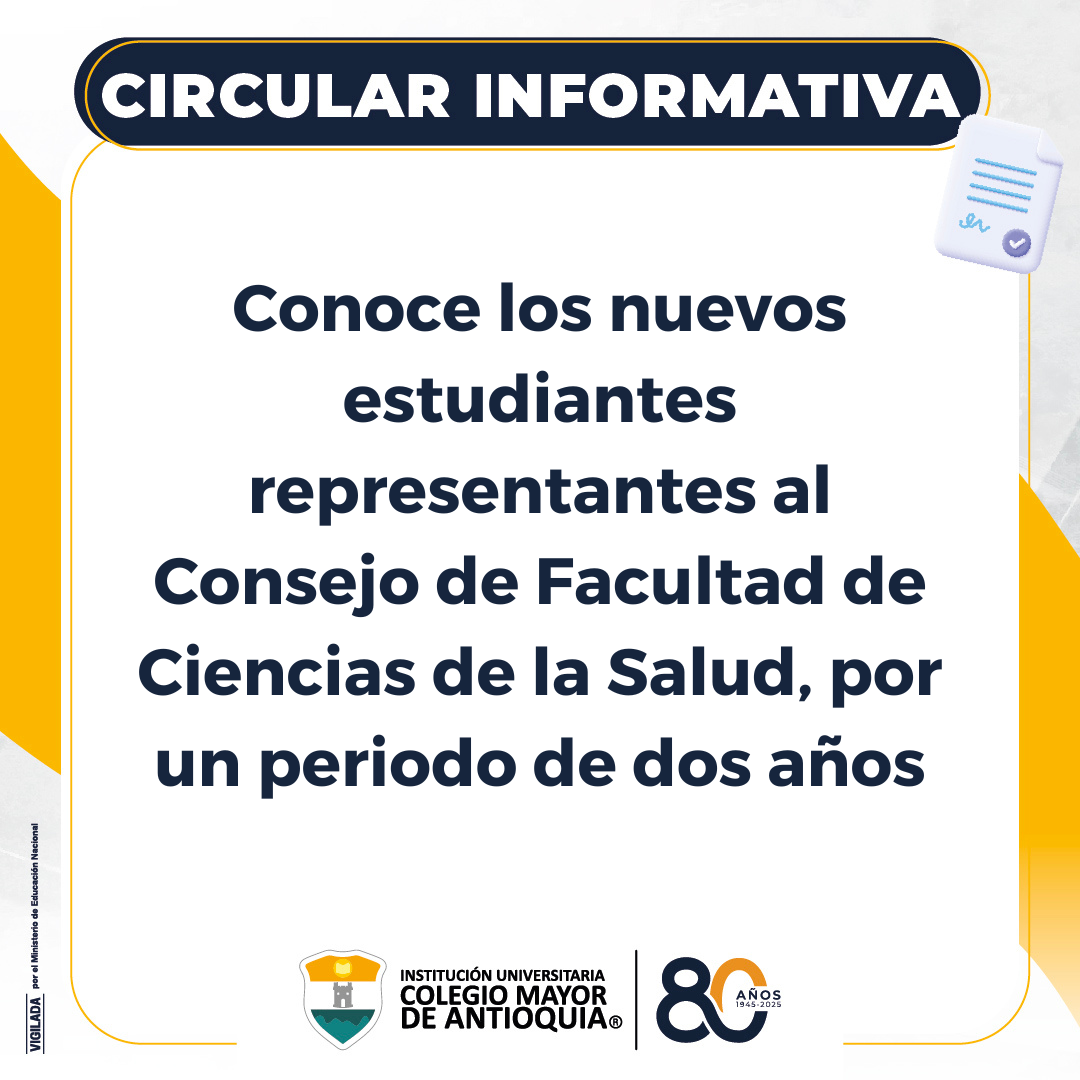Nuevos estudiantes representantes al Consejo de Facultad de Ciencias de la Salud