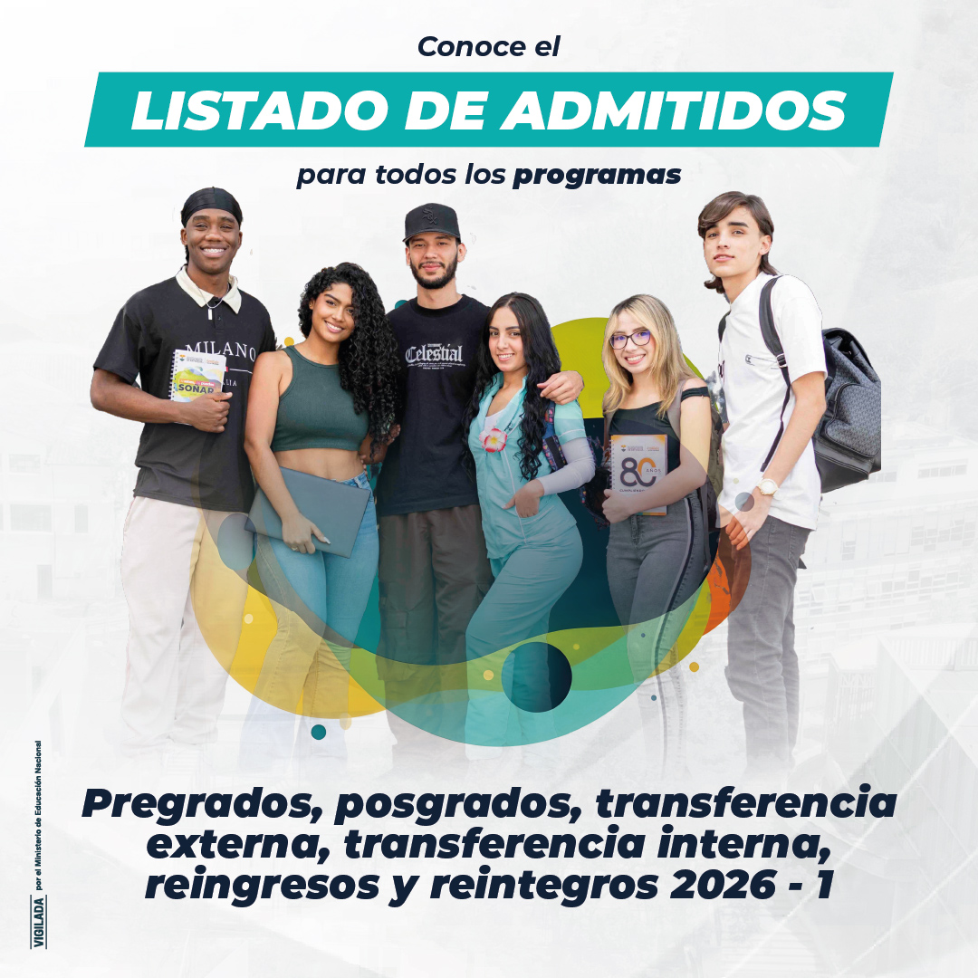 Estudiantes admitidos para el semestre 2026-1