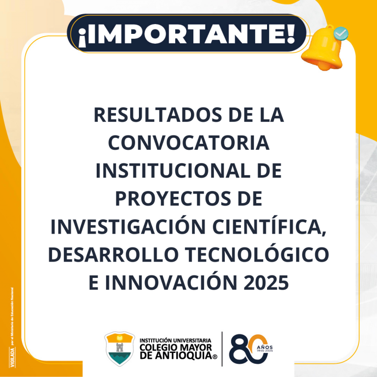 Resultados de la Convocatoria Institucional de Proyectos de ...