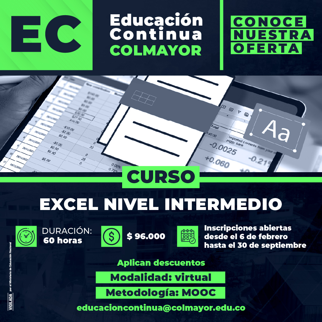 Curso: Excel nivel intermedio