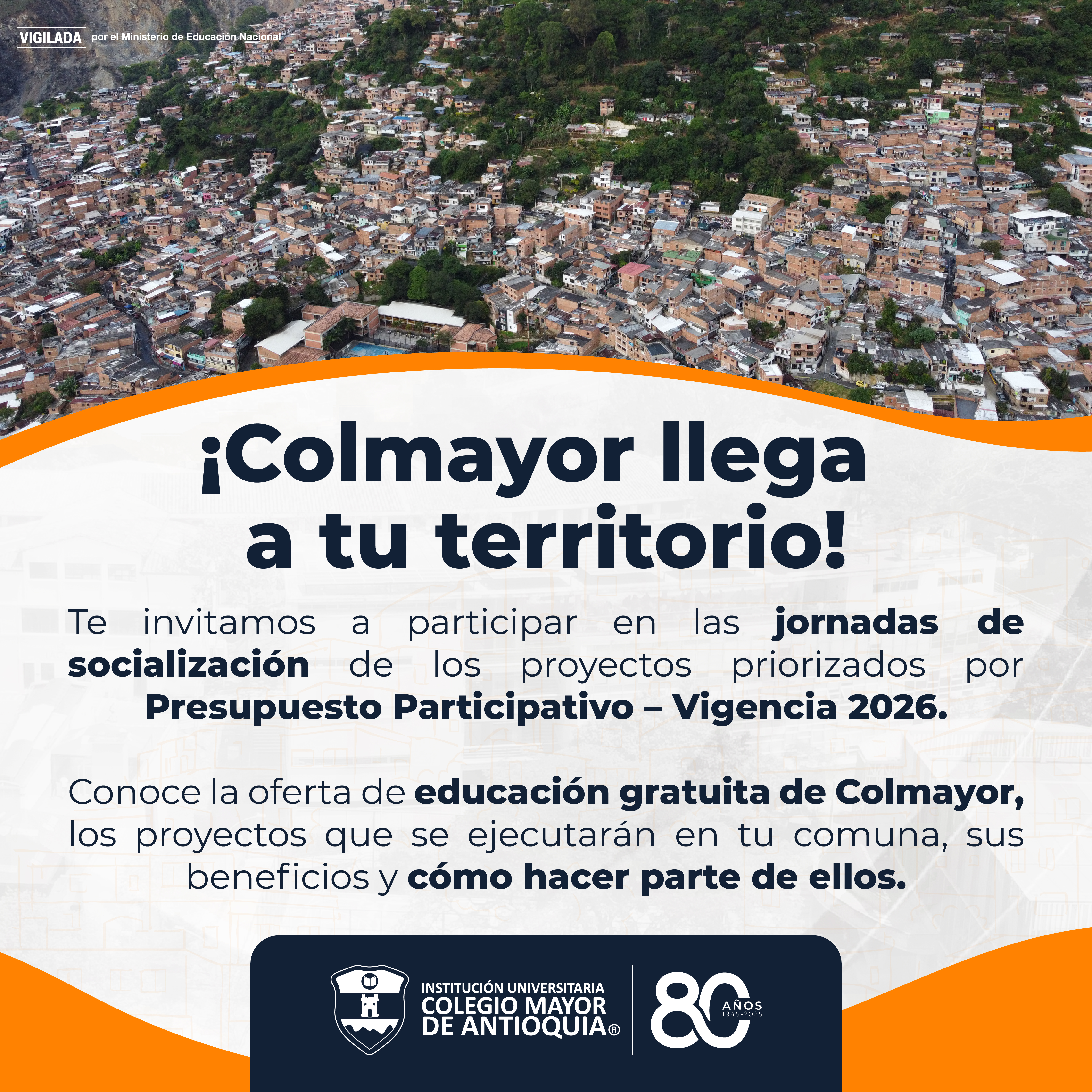 Infórmate y participa – Socialización proyectos de educación superior priorizados para vigencia 2026 con recursos de PP