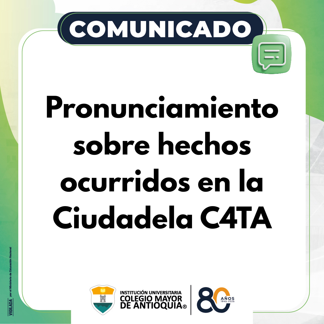 Pronunciamiento sobre hechos ocurridos en la Ciudadela C4TA