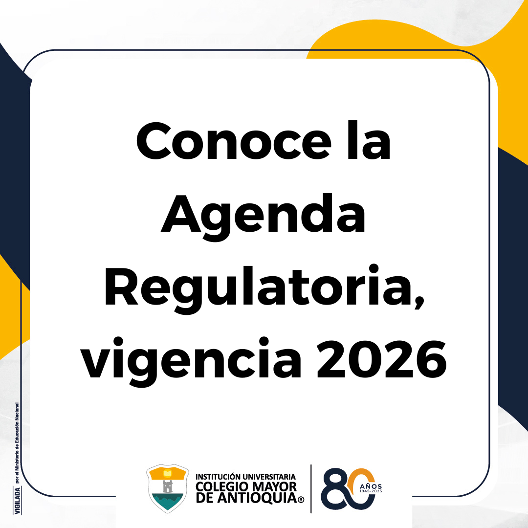 Agenda Regulatoria, vigencia 2026