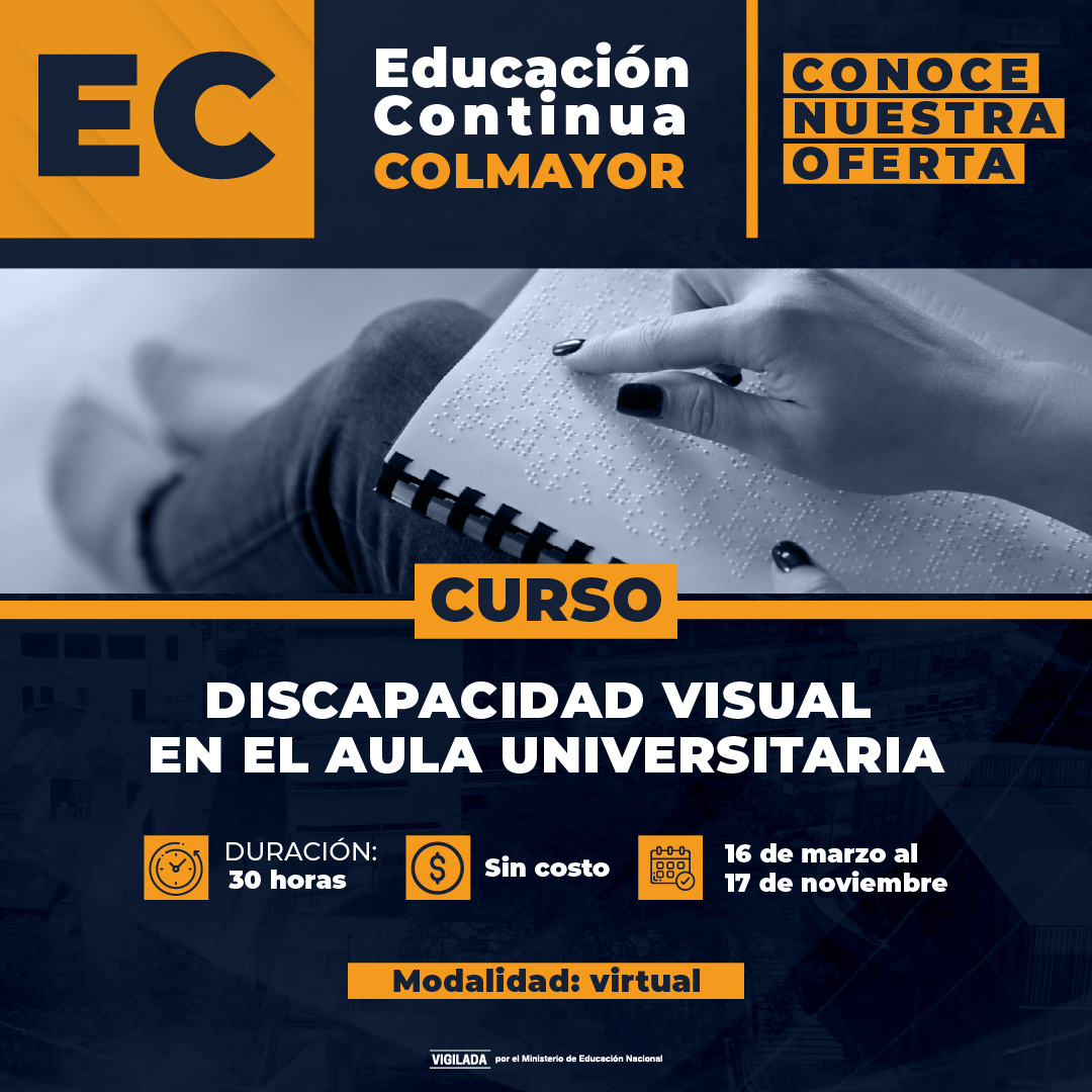 Curso: discapacidad visual en al aula universitaria