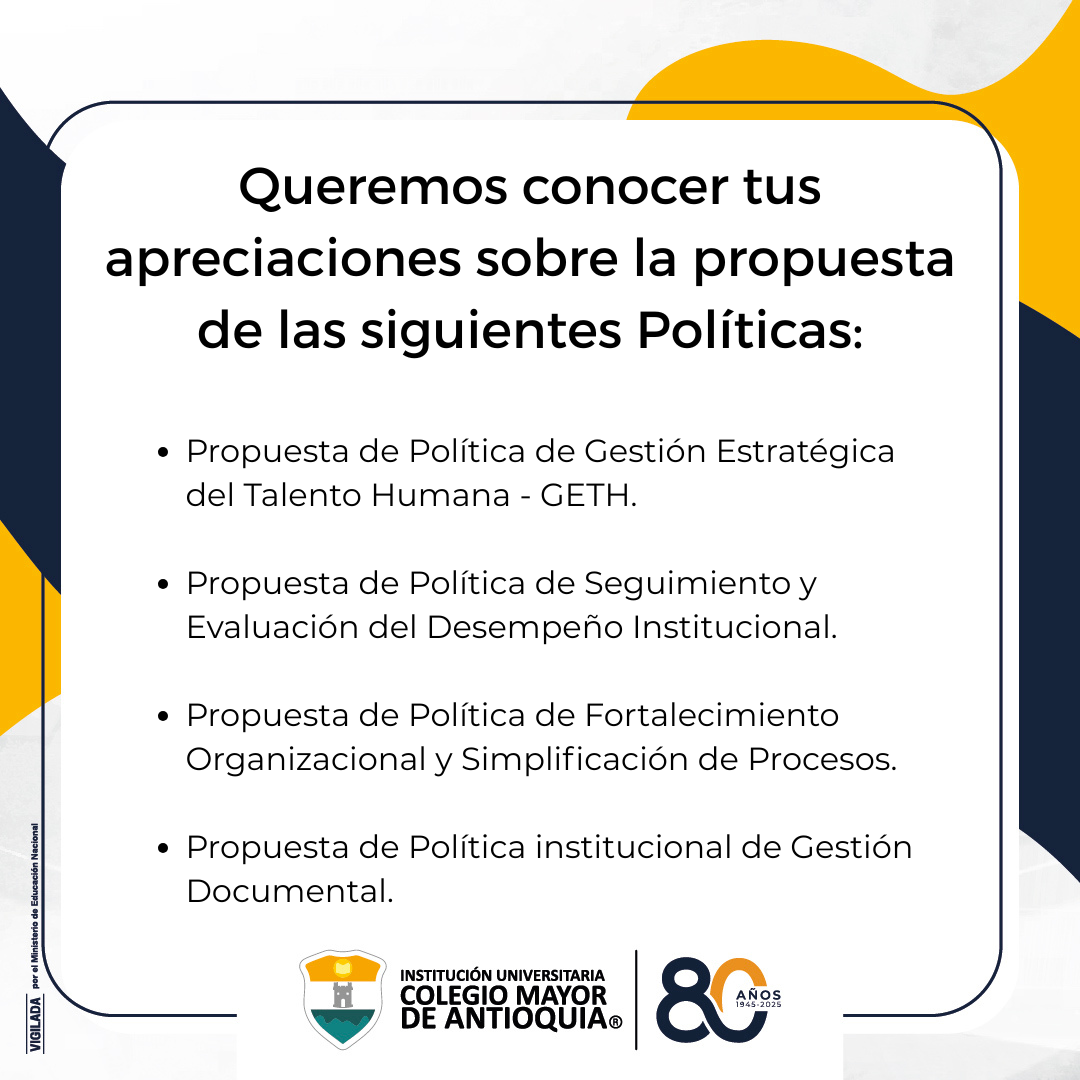 Participa en la construcción de nuestras políticas