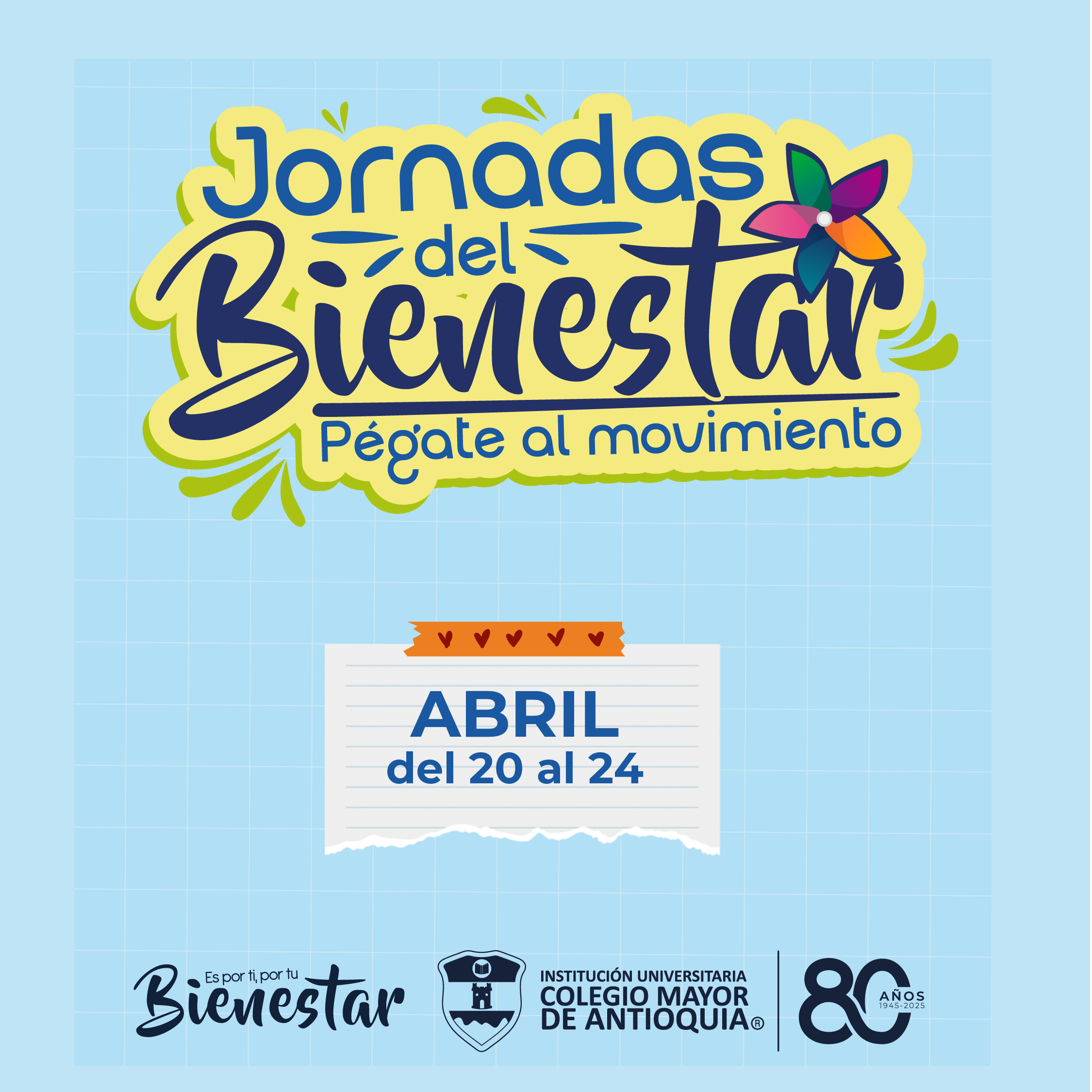 Prográmate con las Jornadas del Bienestar 2026-1