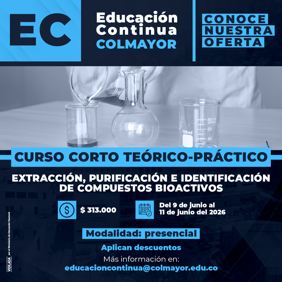 Curso corto teórico-práctico de extracción, purificación e identificación de compuestos bioactivos