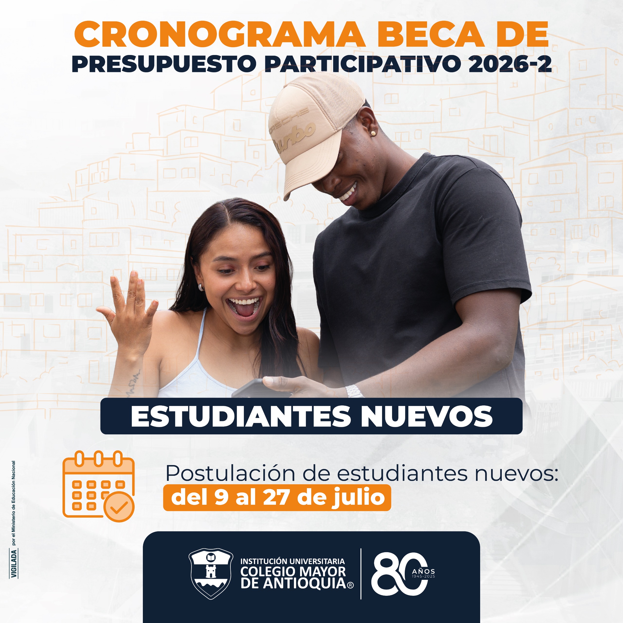 Cronograma de postulación a la beca de Presupuesto Participativo convenio directo / Semestre 2026-2