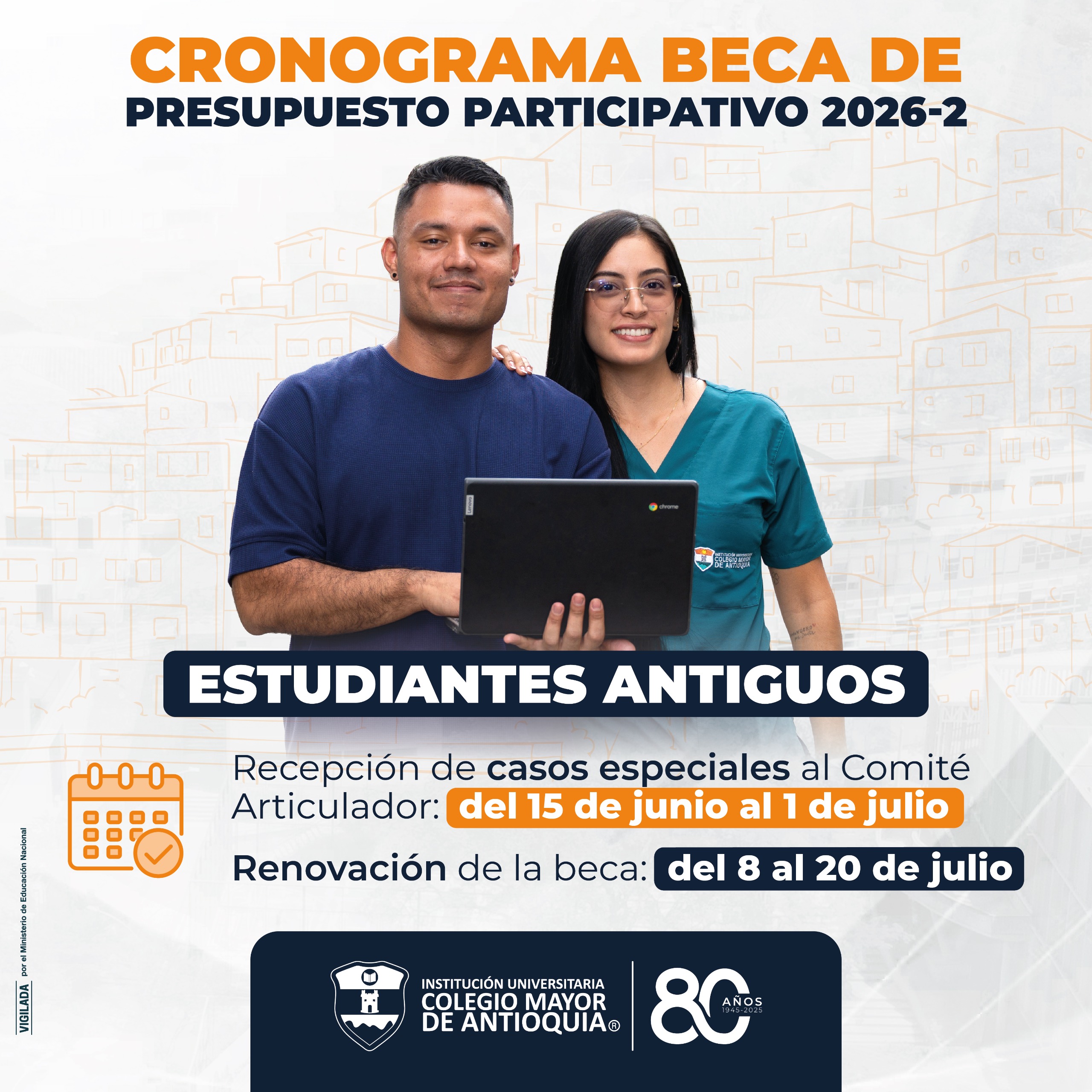 Cronogramas de casos especiales al Comité Articulador y renovación de la beca de Presupuesto Participativo convenio directo / 2026-2