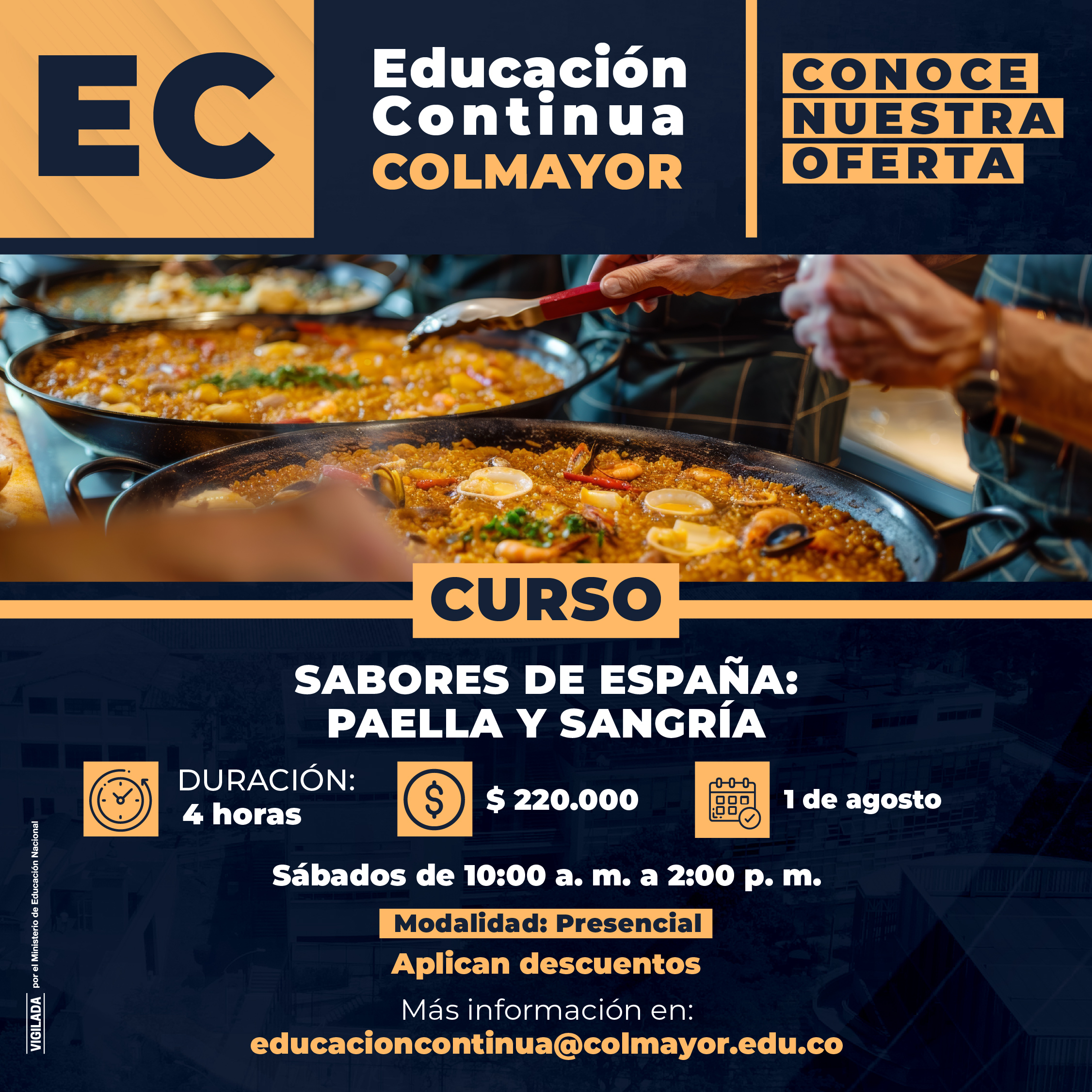 Curso: Sabores de España: Paella y Sangría
