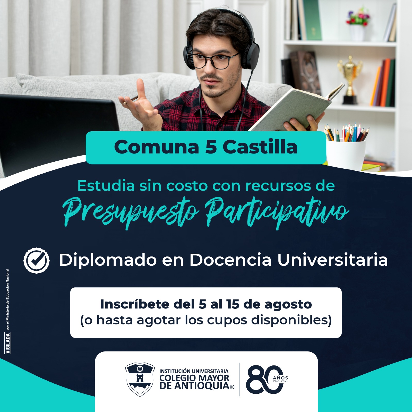 Comuna 5 – Estudia sin costo un Diplomado en Docencia Universitaria
