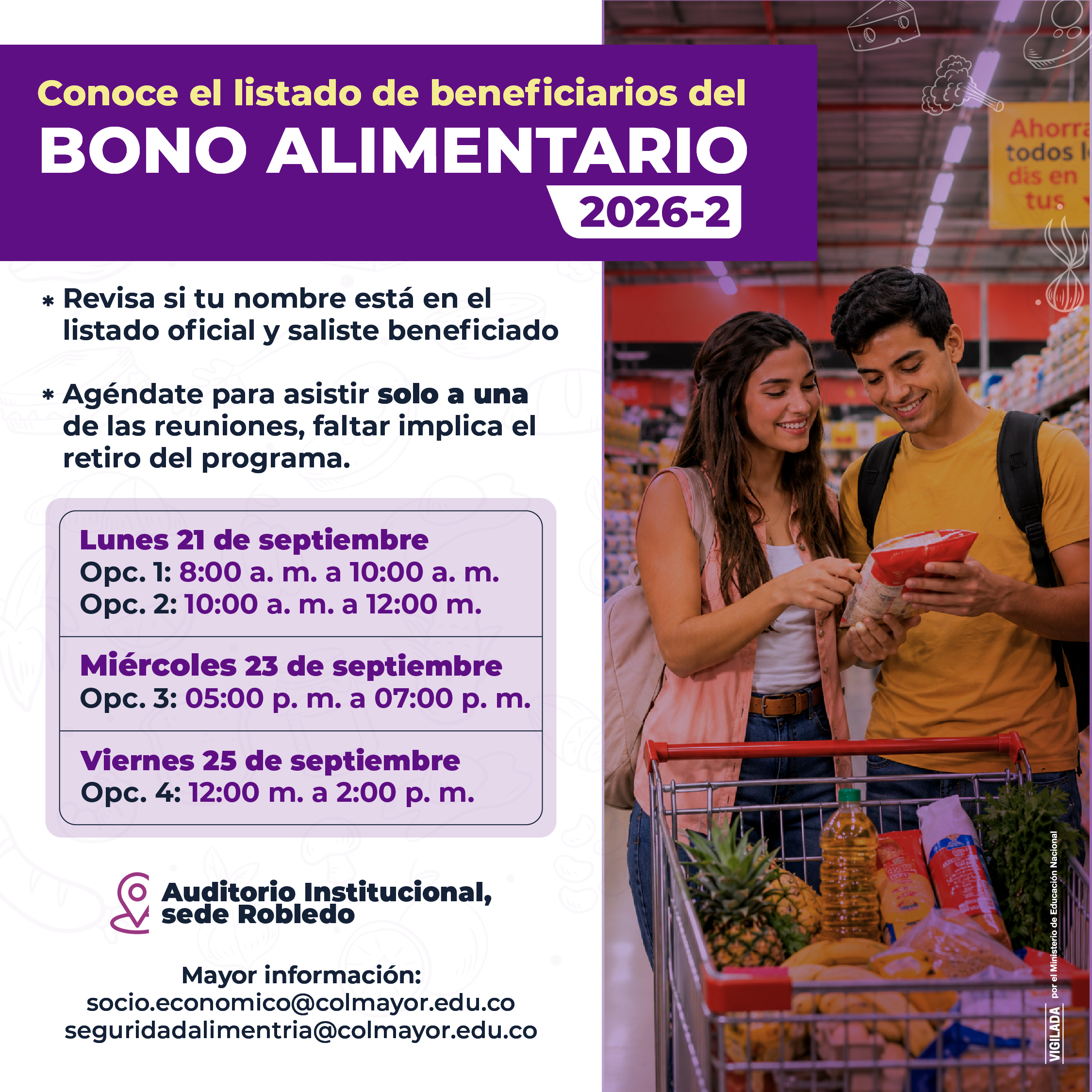 ¡Ya puedes consultar el listado de beneficiarios del Bono Alimentario 2026-2!