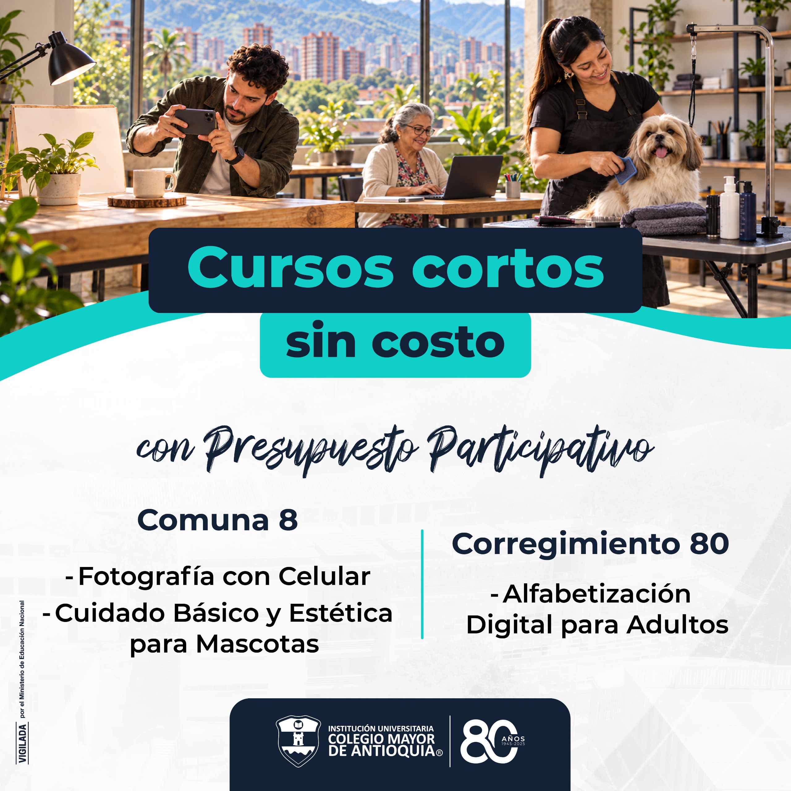 Estudia sin costo un curso corto de artes y oficios con PP – Comuna 8 y corregimiento 80